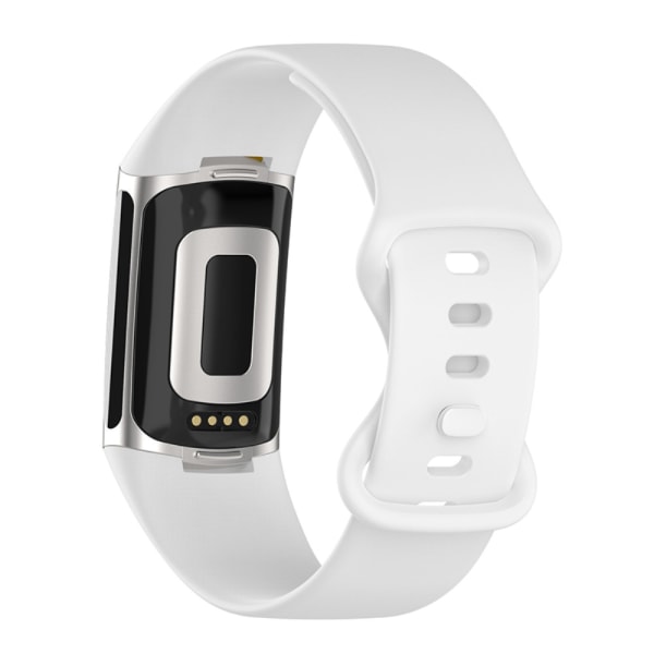 Silikoni rannekoru Fitbit Charge 5 valkoinen (L) 10ed | Fyndiq