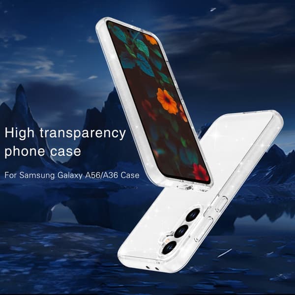 Samsung Galaxy A56 Skal Glitter Transparent