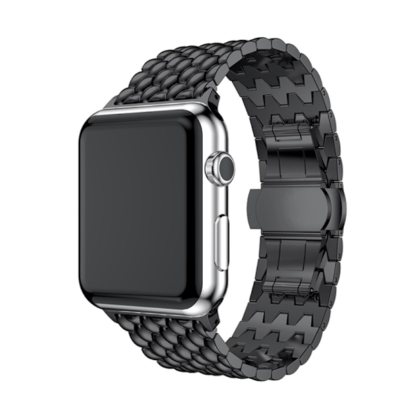 Metalrem med Butterfly-spænde til Apple Watch Series 10 46mm Sort