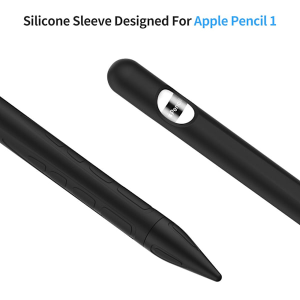 Blødt silikoneskal til iPad Pencil 1 - Sort