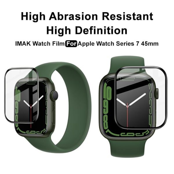 Imak PMMA Glas Skärmskydd Apple Watch 45mm Svart