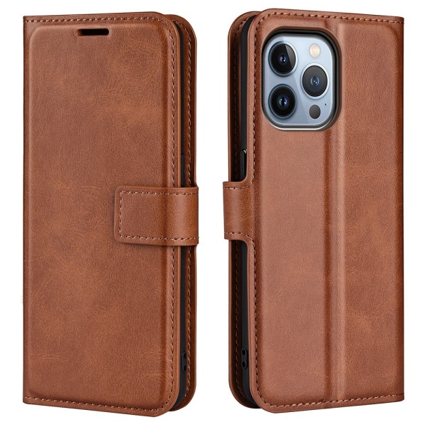 iPhone 14 Pro Wallet Leather Brown