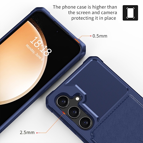 Monitoiminen Kotelo Samsung Galaxy S25 Sininen