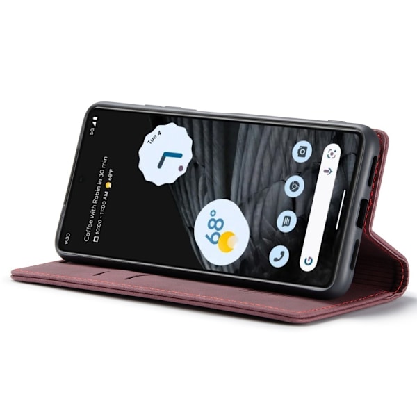 CaseMe Slim Plånboksfodral Google Pixel 7 Röd