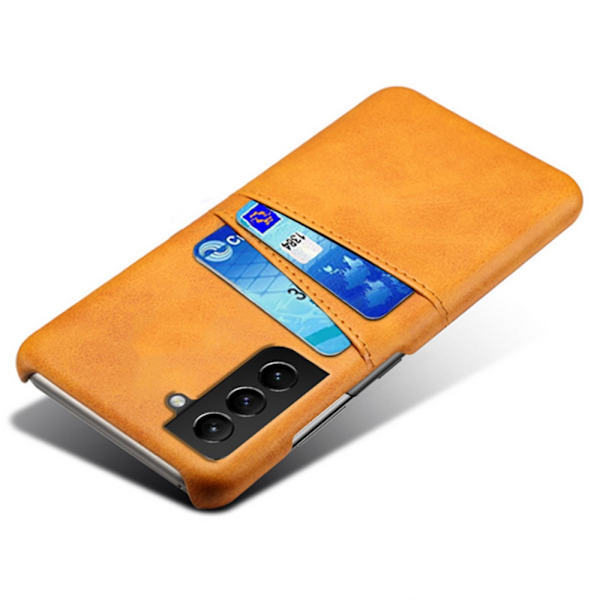 Läderskal Kortfack Samsung Galaxy S22 Cognac