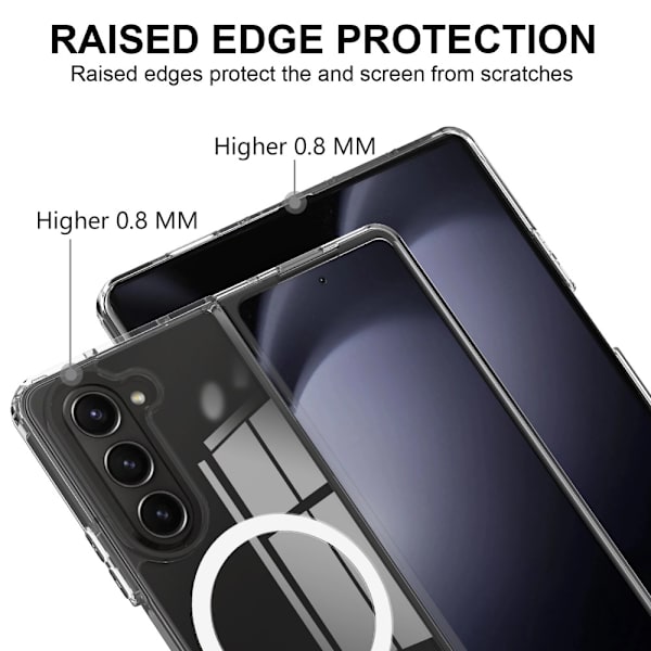 MagSafe-kuori Samsung Galaxy Z Fold 6 - läpinäkyvä