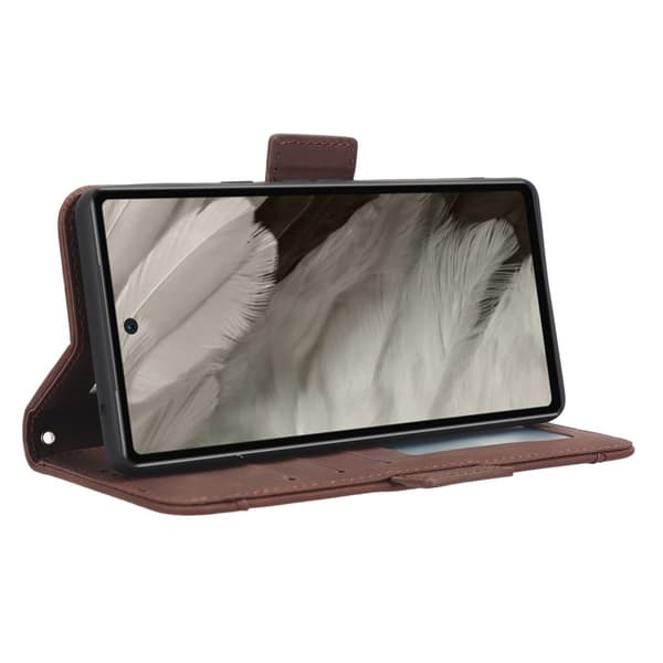 Multi Slot Pung Etui Google Pixel 7a Brun