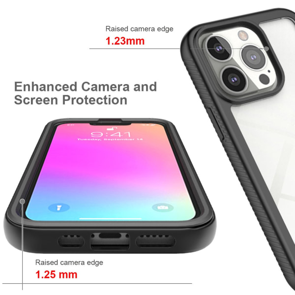 Allround Cover Skal iPhone 13 Pro Sort