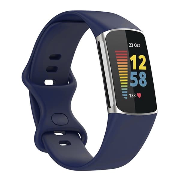 Silikonarmband Fitbit Charge 5 Mörkblå (S)