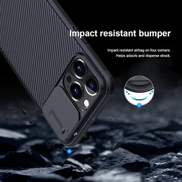 Nillkin CamShield Skal iPhone 13 Pro Svart