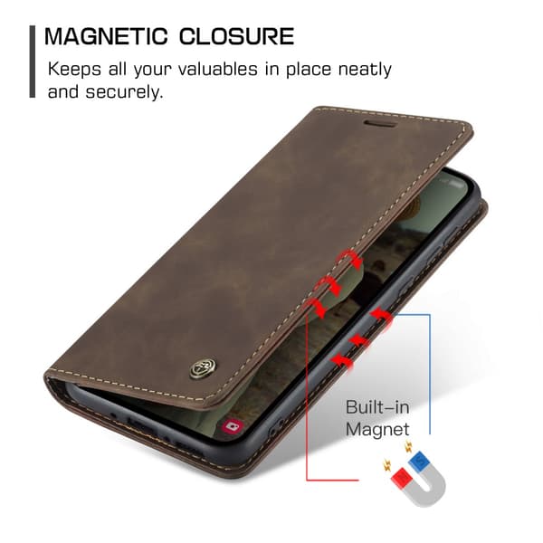 CaseMe Slim Plånboksfodral Samsung Galaxy A56 Brun