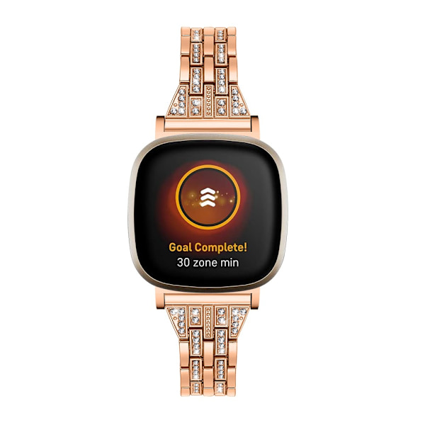 Dual Rows Bracelet Fitbit Versa 3/Sense Rose Guld