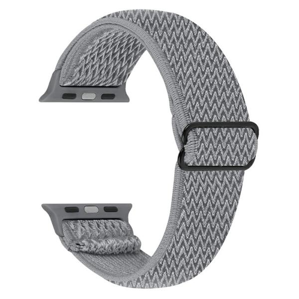 Vävd Nylonarmband Apple Watch Series 10 42mm Grå