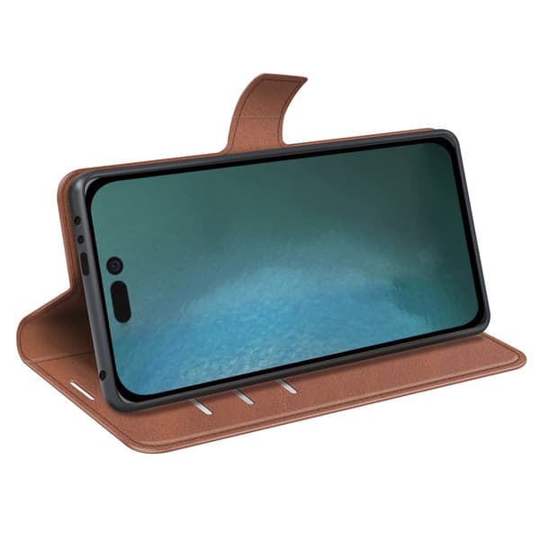 iPhone 14 Pro Wallet Leather Brown