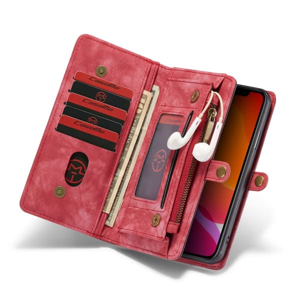 CaseMe Lompakkokotelo Multi-Slot iPhone 11 Pro Max Punainen