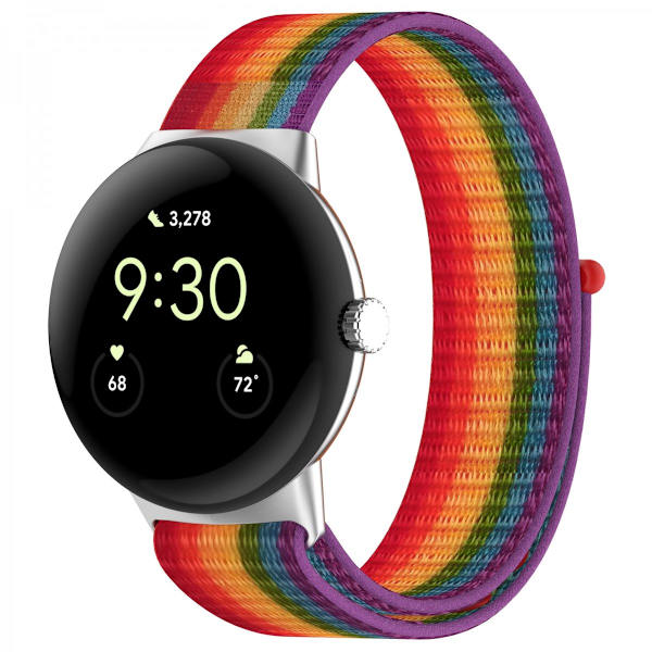 Nylonarmband Google Pixel Watch Regnbåge