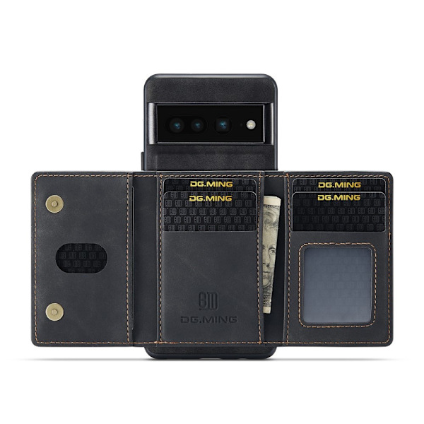 DG.MING Magnetisk kortholder etui Google Pixel 7 Pro Sort