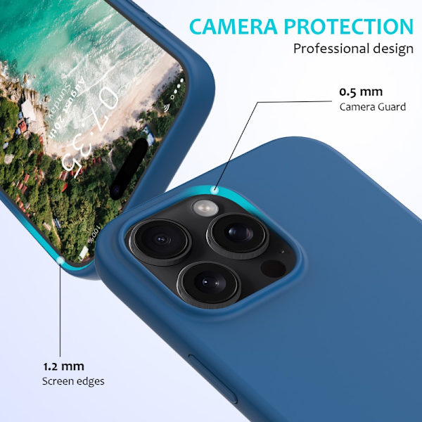 Silikonecover iPhone 16 Pro Blå