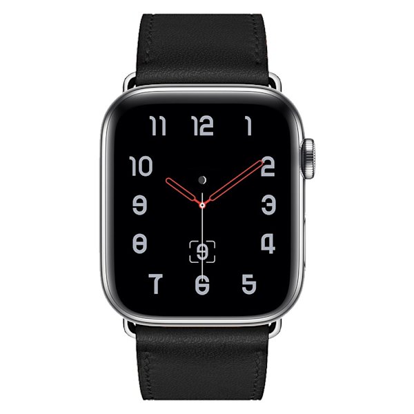 Ægte læderrem til Apple Watch 38/40/41 mm Sort