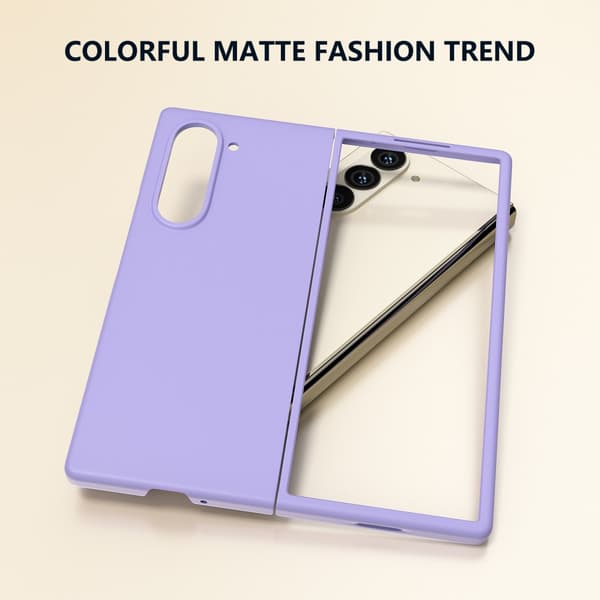 Hårdskal Gummeret Samsung Galaxy Z Fold 6 Lilla