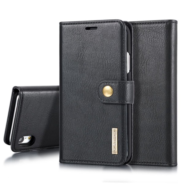 DG.MING 2-i-1 Magnet Pung iPhone XR Sort