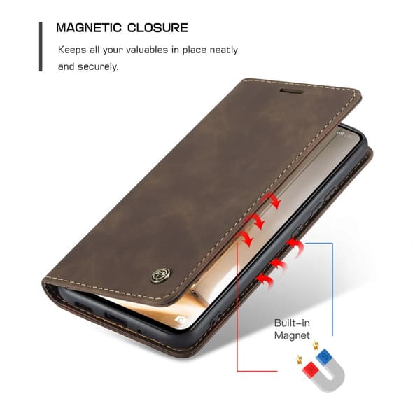 CaseMe Slim Pungetui Xiaomi 12 Brun