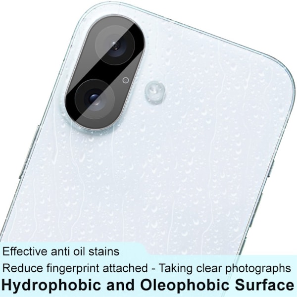 Imak Hærdet Glas Linsebeskyttelse iPhone 16 Sort