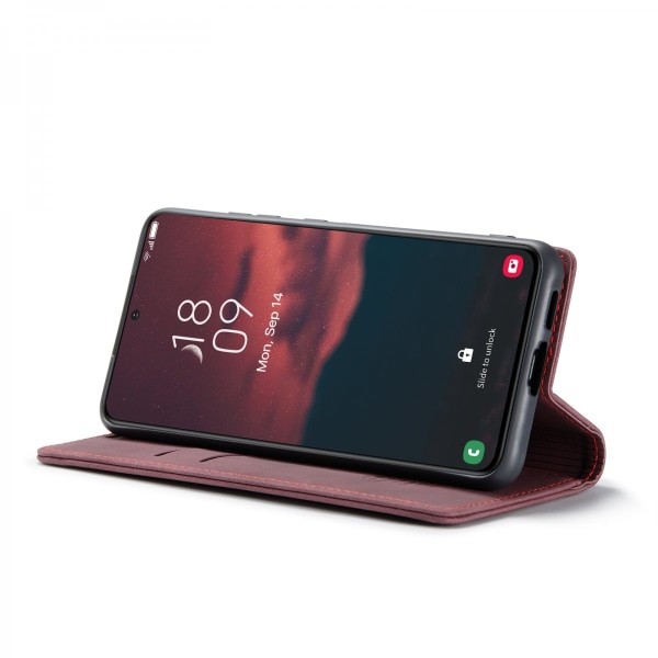 CaseMe Slim Plånboksfodral Samsung Galaxy S23 Plus Röd