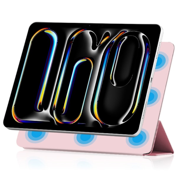 iPad Pro 11 5. generation (2024) Etui Tri-fold Magnetisk Rosa