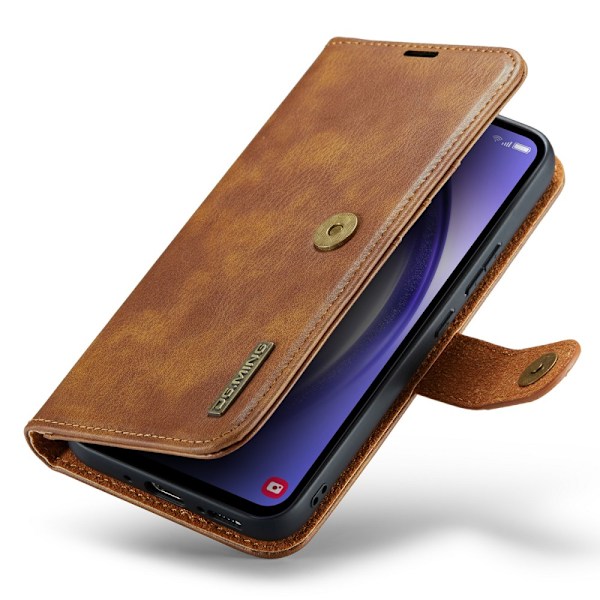 DG.MING 2-in-1 Magnet Wallet Samsung Galaxy A54 Cognac