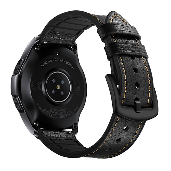 Aito nahkaranneke Samsung Galaxy Watch 5 Prolle, musta