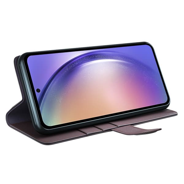 Ægte læder etui Samsung Galaxy A55 Brun