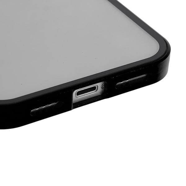 Magnetisk Skal Hærdet Glas iPhone 15 Sort