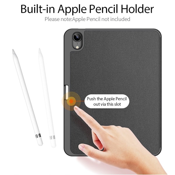 Dux Ducis Domo Tri-fold Kotelo Apple iPad 11 11. sukupolvi (2025) Musta