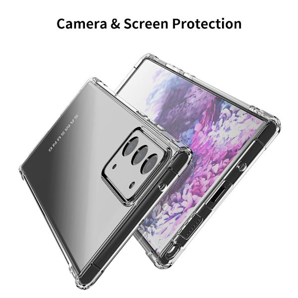 LEEU DESIGN Air TPU -kuori Galaxy Note 20 - läpinäkyvä
