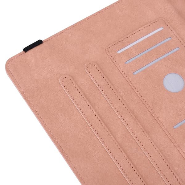 Läderfodral Samsung Galaxy Tab A9 Fjärilar Rosa