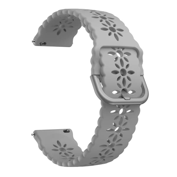 Flower Silikonarmband Samsung Galaxy Watch FE Grå