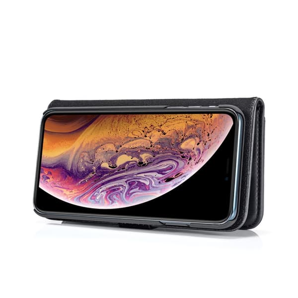DG.MING 2-i-1 Magnet Pung iPhone X/XS Sort