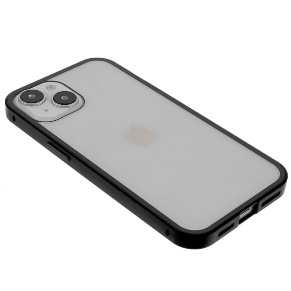 Magnetisk Skal Hærdet Glas iPhone 15 Plus Sort