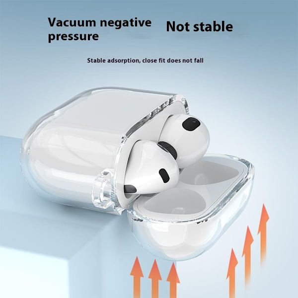 Skal TPU Apple AirPods 4 Med Karbinhake Transparent