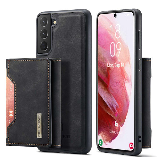 DG.MING 2 i 1 Magnetisk Kortlomme Etui Samsung Galaxy S23 Sort