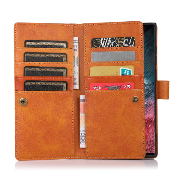 Pungetui Multi-Slot Samsung Galaxy S22 Ultra Cognac