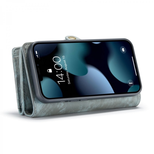 CaseMe Multi-Slot 2 i 1 Wallet Case iPhone 13 Blå