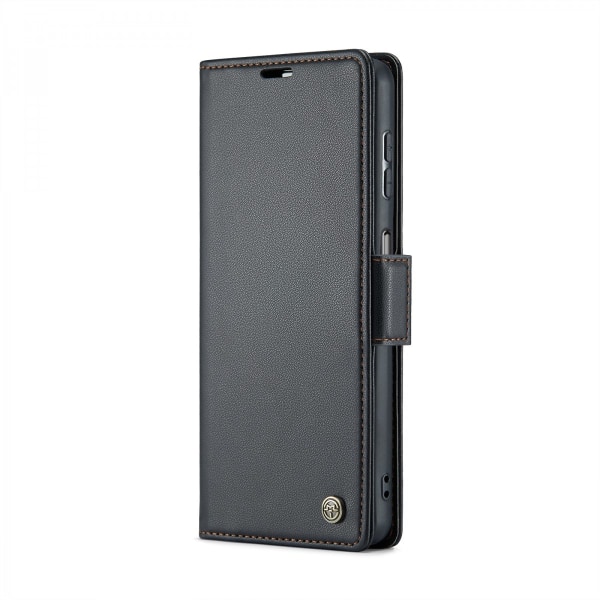 CaseMe Slim Plånboksfodral RFID-skydd Samsung Galaxy A14 Svart