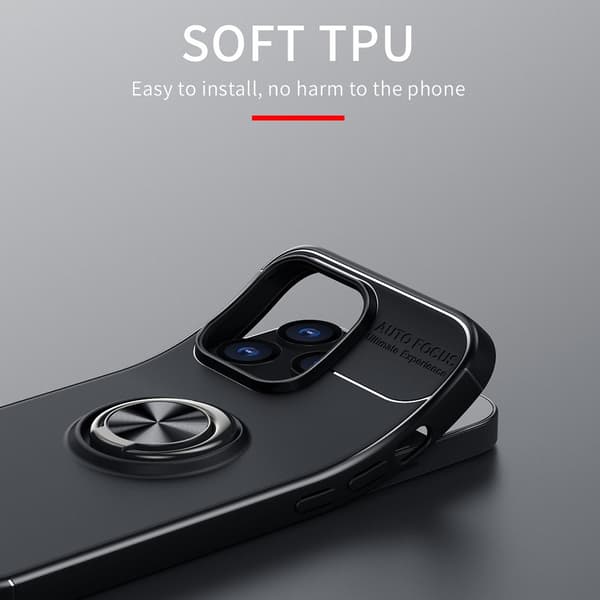 Skal Med Ringhållare iPhone 13 Pro Svart