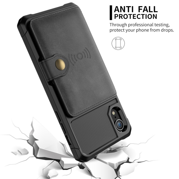 Moni korttipaikka iPhone XR Musta