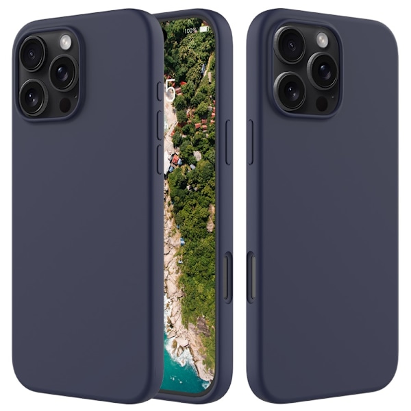 Silikonecover iPhone 16 Pro Max Midnatsblå