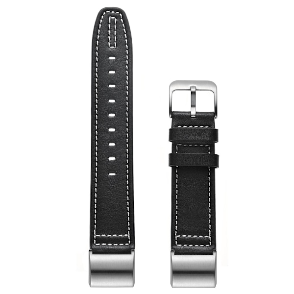 Ægte læderrem til Fitbit Charge 2 - Sort