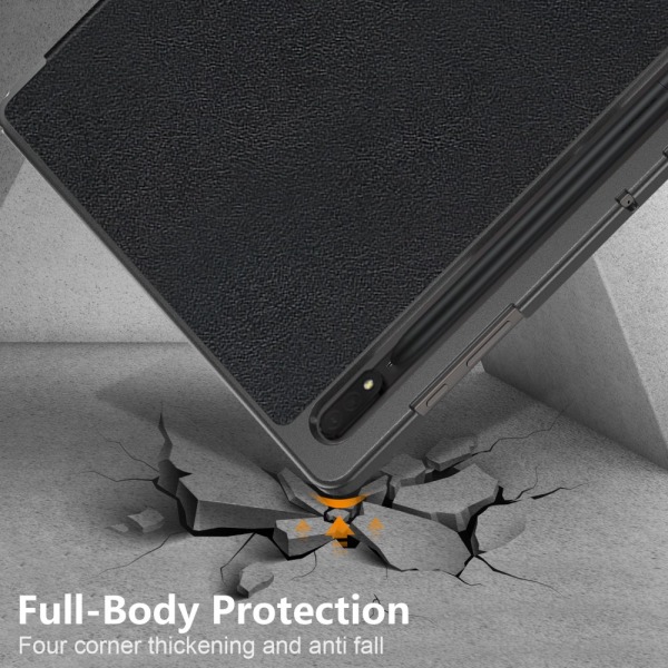 Samsung Galaxy Tab S9 Ultra Fodral Tri-fold Svart