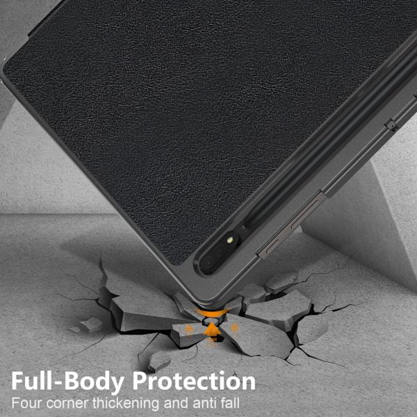 Samsung Galaxy Tab S9 Ultra -kotelo Tri-fold Musta